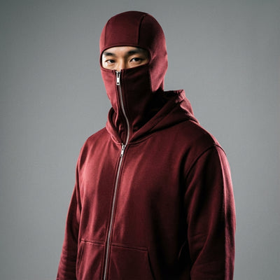 Sweat à capuche zippé noir pour homme - Style Coréen Koreanxwear - Taille L