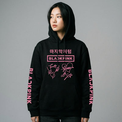 Mannequin teen - Sweat Blackpink Autographes - Noir / XS