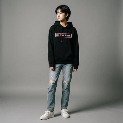 Mannequin teen - Sweat Blackpink Rose - Noir / XS