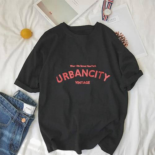 T Shirt Coréen Urban Noir