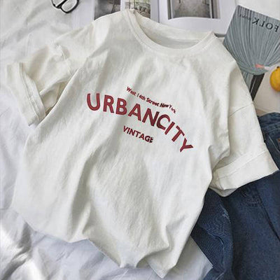T Shirt Coréen Vintage UrbanCity