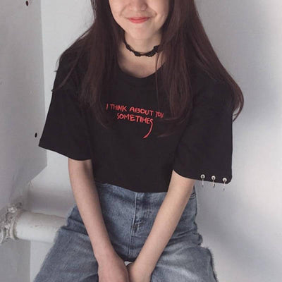 T Shirt KPOP Style Noir