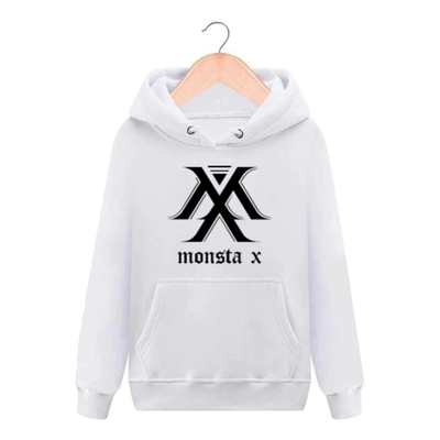 Sweat Monsta X Vintage blanc