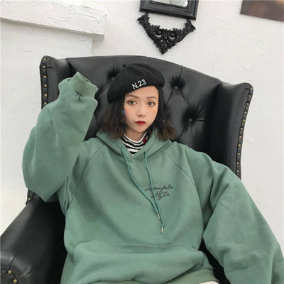 Hoodie Coréen Big Iridescence