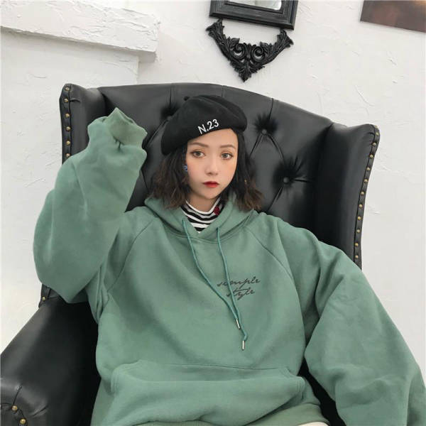 Hoodie Coréen Big Iridescence
