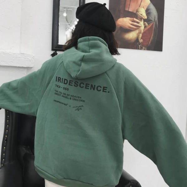 Hoodie Coréen Iridescence