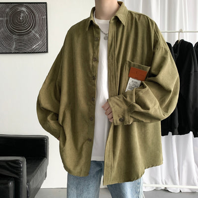 Korean velvet oversized shirt