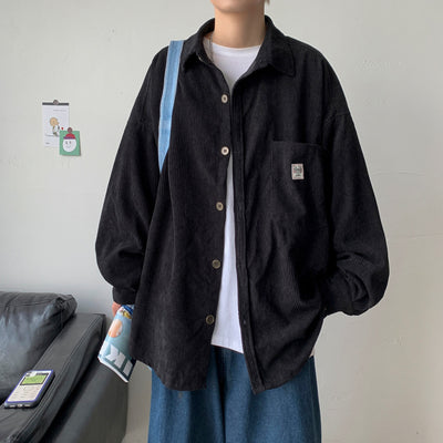 Korean velvet oversized shirt