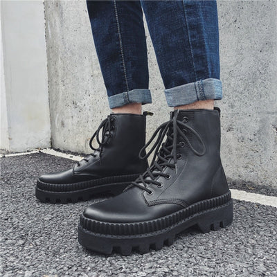 Bottes coréennes en cuir - KoreanxWear