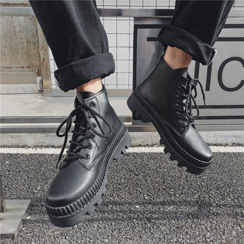 Bottes coréennes en cuir - KoreanxWear