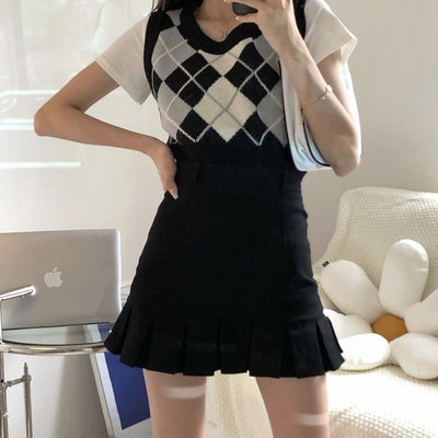 Mini jupe étudiante - KoreanxWear