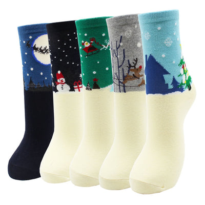 Lot de 5 paires de chaussettes amusantes - KoreanxWear