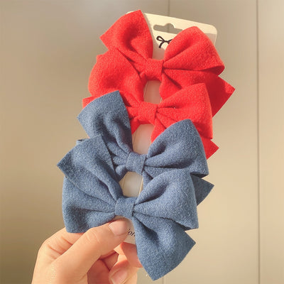 Lot de 4 pince à cheveux nœud papillon - KoreanxWear