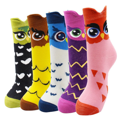 Lot de 5 paires de chaussettes amusantes - KoreanxWear