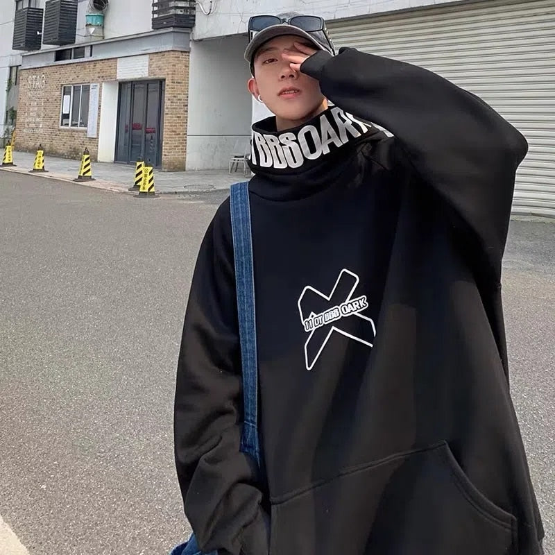 Hoodie Hip Hop col écharpe - KoreanxWear