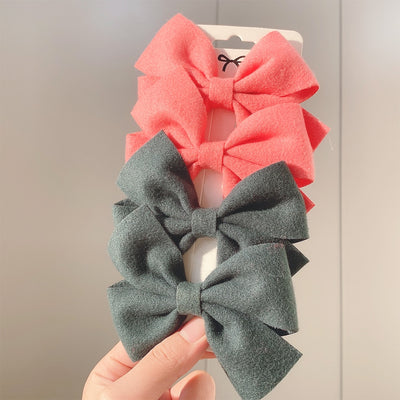 Lot de 4 pince à cheveux nœud papillon - KoreanxWear