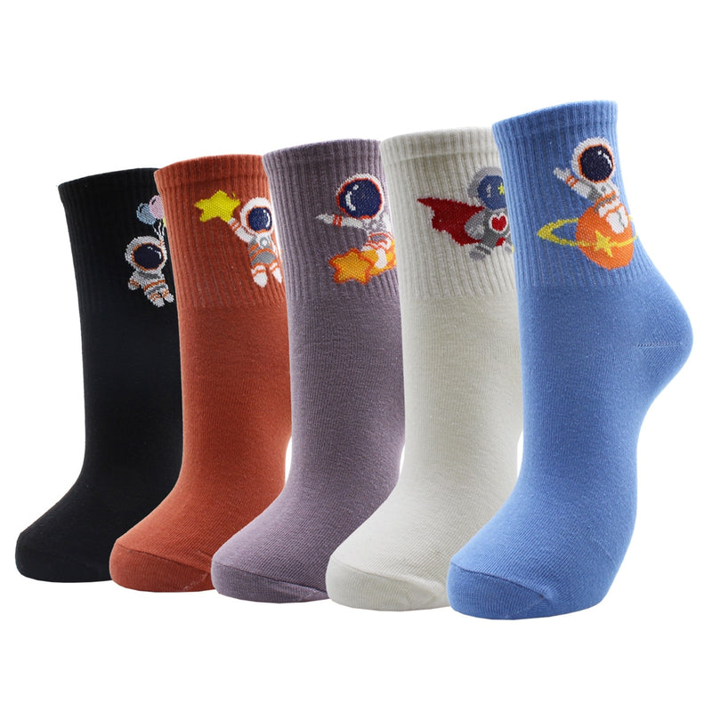 Lot de 5 paires de chaussettes amusantes - KoreanxWear