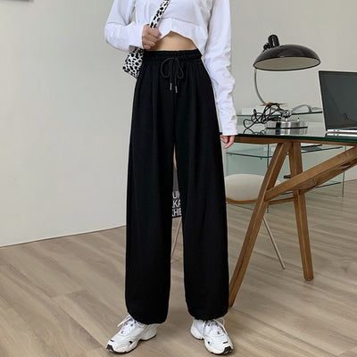 Jogging taille haute oversize - KoreanxWear