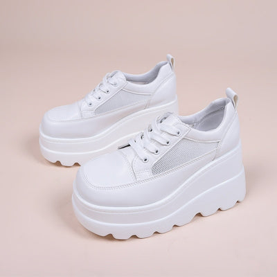 Sneakers plateforme blanche - KoreanxWear