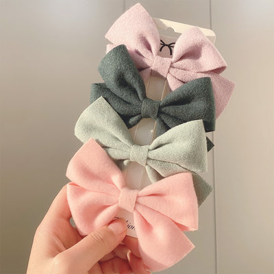 Lot de 4 pince à cheveux nœud papillon - KoreanxWear