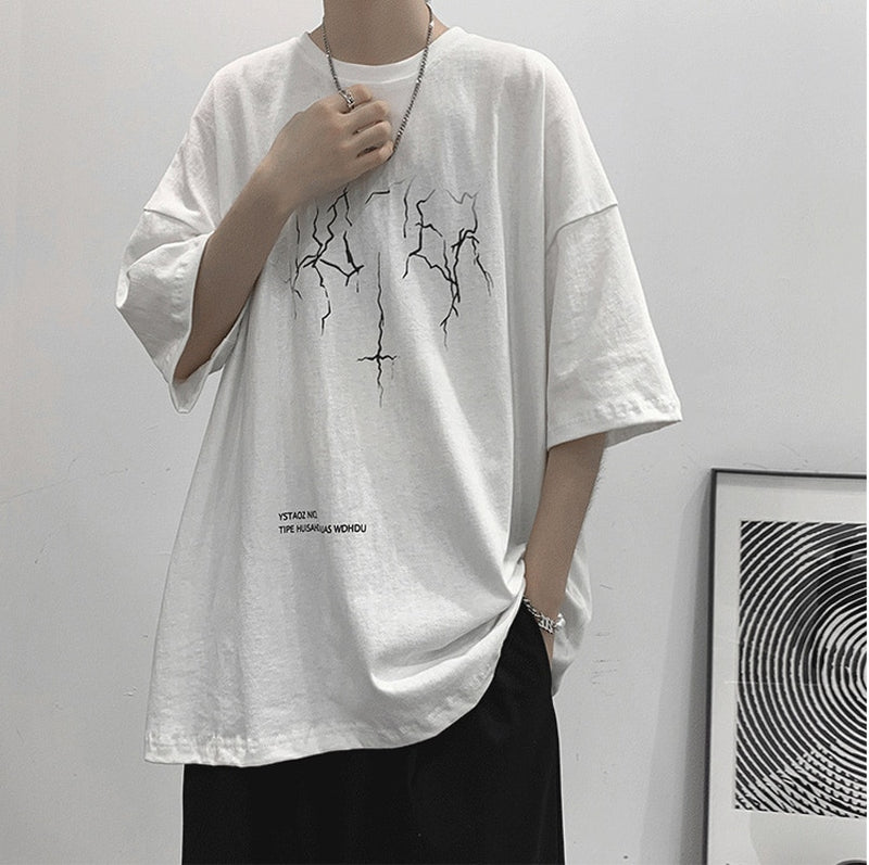 Oversized lightning bolt t-shirt