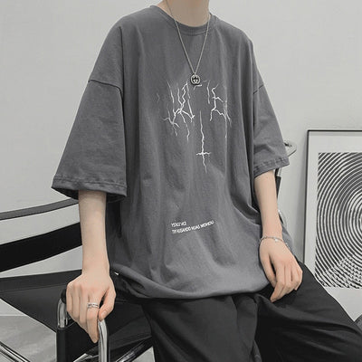 Oversized lightning bolt t-shirt