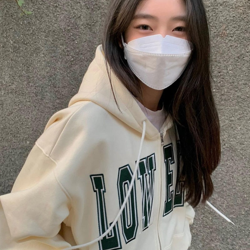 Korean zip sweatshirt