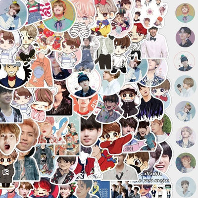 Autocollants Kpop BTS 76pc - KoreanxWear