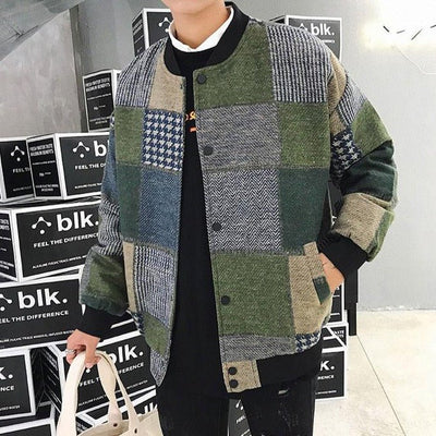 Bomber coréen plaid - KoreanxWear