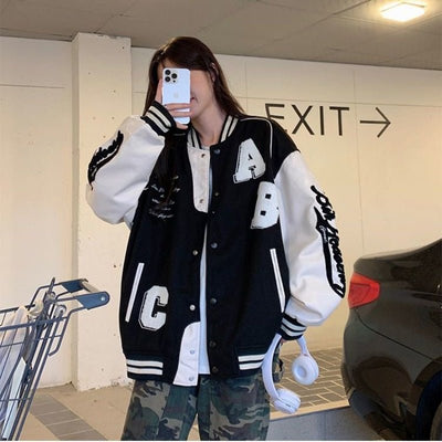 Bomber de baseball oversize - KoreanxWear