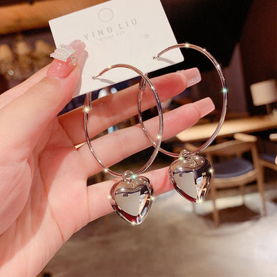 Boucles d'oreilles à coeur - KoreanxWear