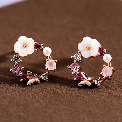 Boucles d'oreilles à fleur - KoreanxWear