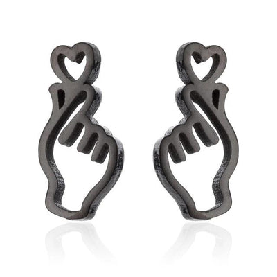 Boucles d'oreilles Finger Heart - KoreanxWear