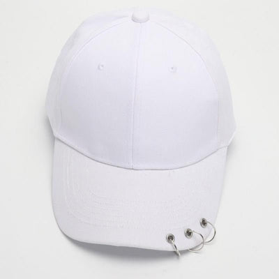 Casquette à anneaux streetwear - KoreanxWear