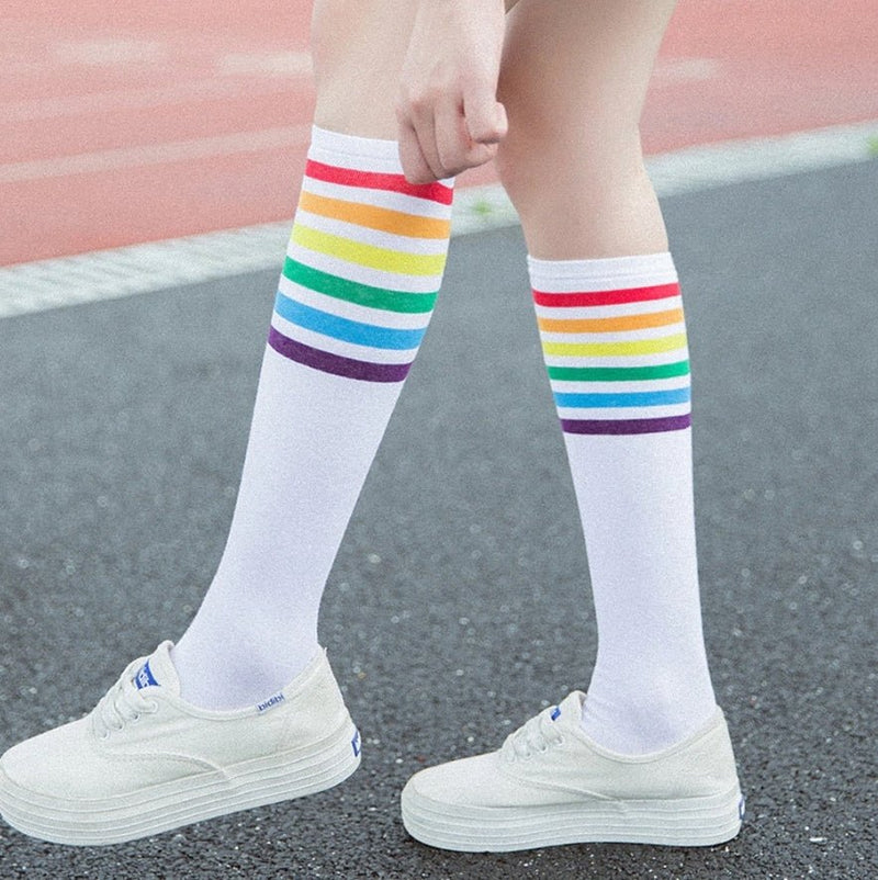 Chaussettes Arc en Ciel - KoreanxWear