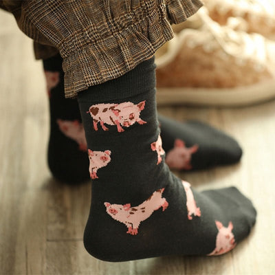 Chaussettes Coréennes Cochons - KoreanxWear