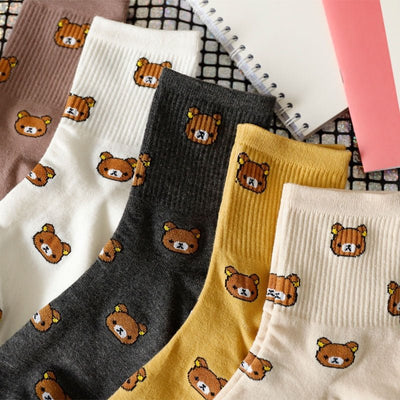 Chaussettes coréennes Ours - KoreanxWear