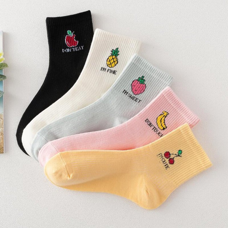 Chaussettes Coréenne Fruits