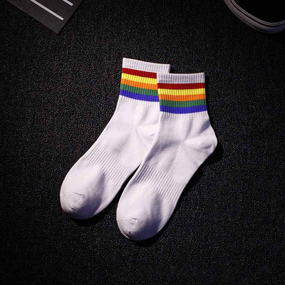 Chaussettes Harajuku à bandes - KoreanxWear