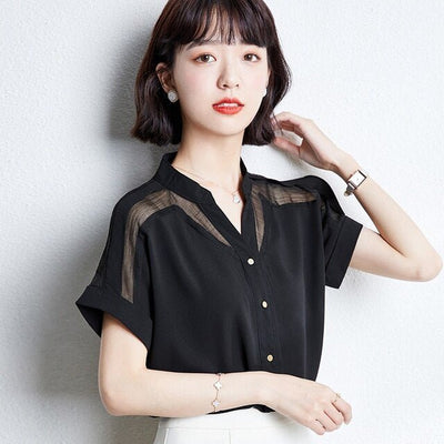 Chemise coréenne chiffon - KoreanxWear