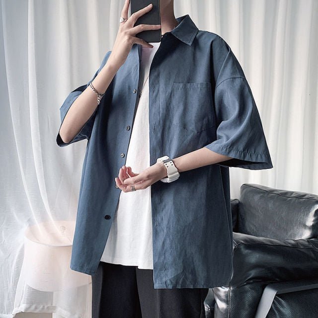 Chemise coréenne oversize - KoreanxWear