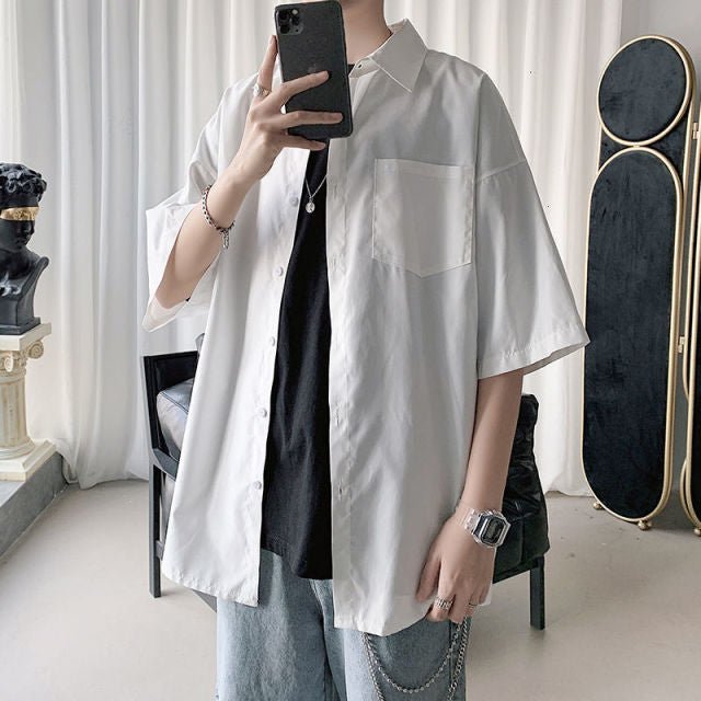 Chemise coréenne oversize - KoreanxWear