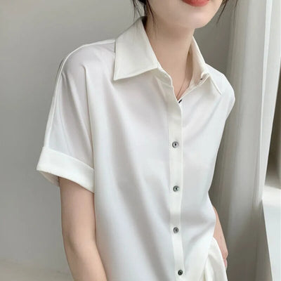 Chemise courte élégante - KoreanxWear