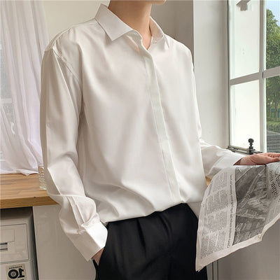 Chemise en soie coréenne - KoreanxWear