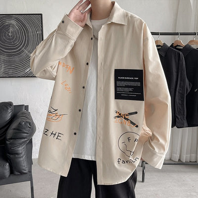 Chemise oversize streetart - KoreanxWear