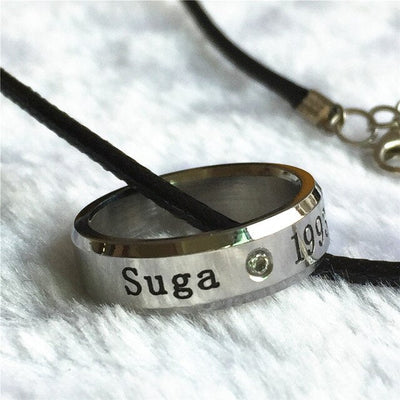 Collier Anneau BTS Suga