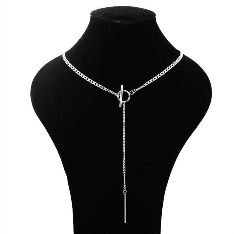 Collier KPOP Barre Ras de Cou - KoreanxWear