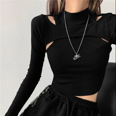 Crop top deux pièces - KoreanxWear