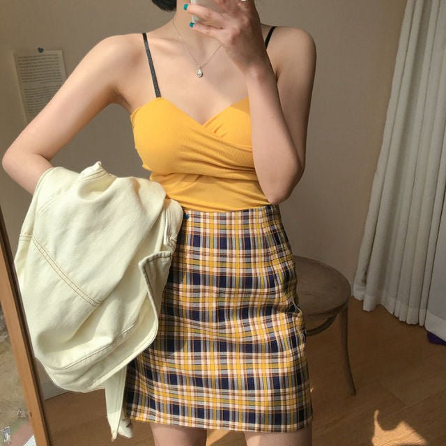 Crop top fille coréenne - KoreanxWear