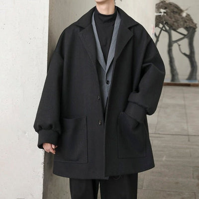 Grand Trench Coat coréen noir